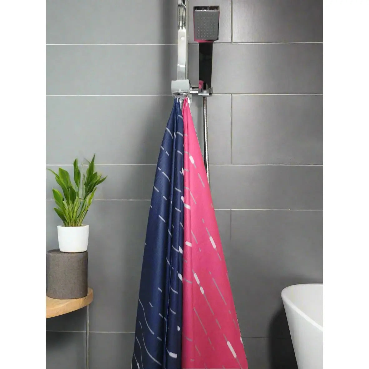 Navy Steel Bath Towel Newlyfe