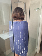 Navy Steel Bath Towel