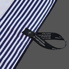 Amalfi Navy Signature Sand-Free Beach Towel Newlyfe