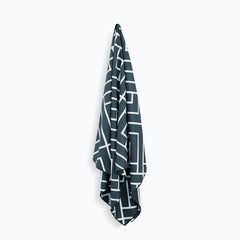 Slate Newlyfe waffle-weave bath towel hanging