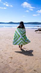 Greens Beach XL Beach Towel & Pouch Newlyfe