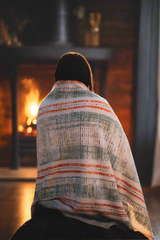 Orange Fleece Blanket, Large