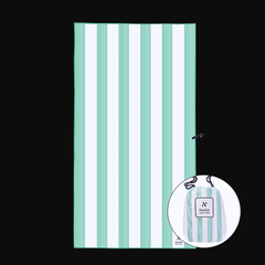 Milos Mint Signature Sand-Free Beach Towel