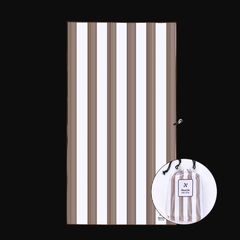 Piha Brown Signature Sand-Free Beach Towel