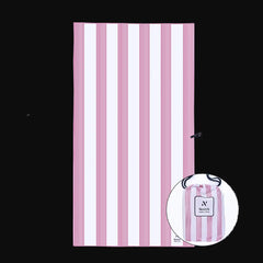 Sanur Pink Signature Sand-Free Beach Towel Newlyfe