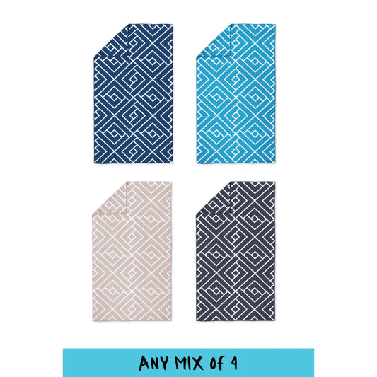 QUICK DRY COMPACT HAND TOWEL BUNDLE 4 PACK