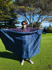 Puffy Camping Blanket, Blue