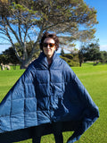 Puffy Camping Blanket, Blue