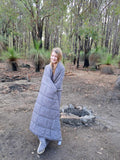 Puffy Camping Blanket, Grey
