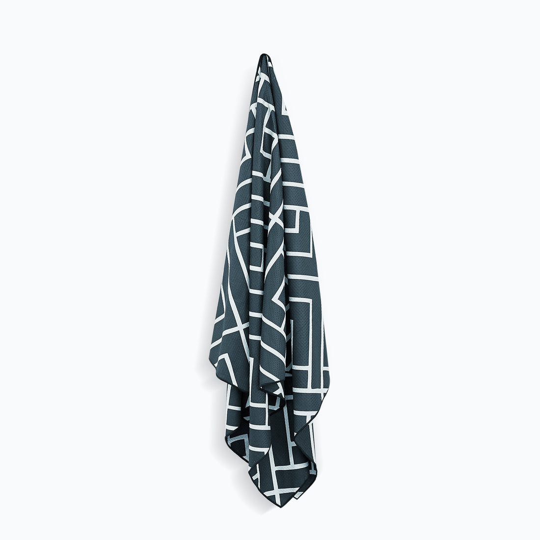Slate Newlyfe waffle-weave bath towel hanging