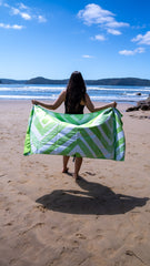 Bundle - Greens Beach Large Beach Towel & Pouch