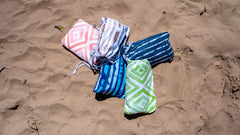 Coral Reef Large Beach Towel & Pouch