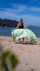 Greens Beach Large Beach Towel & Pouch