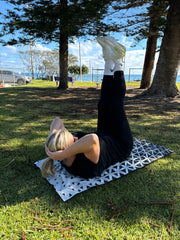 Black/White Gym Towel & Pouch