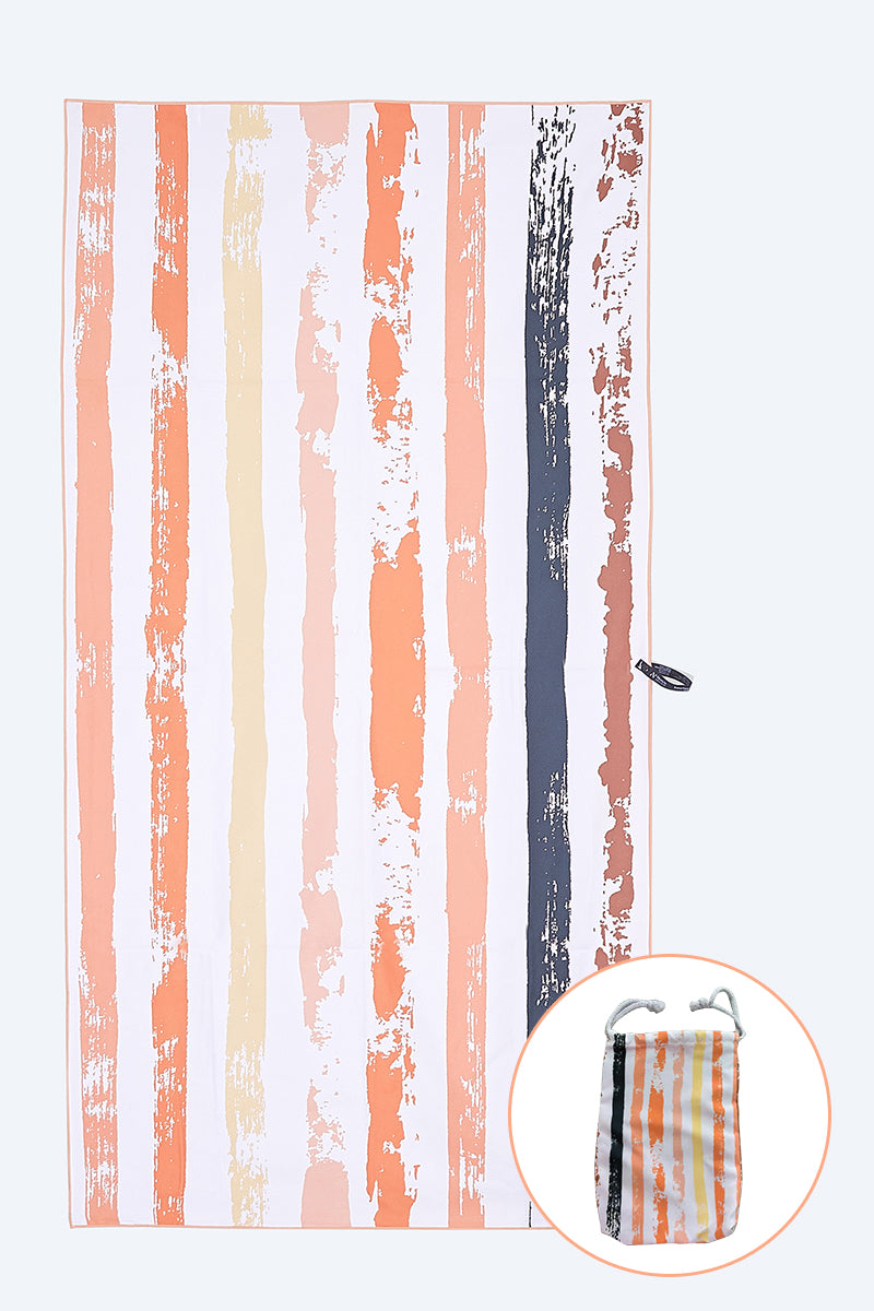 Coral Bay Large Beach Towel & Pouch