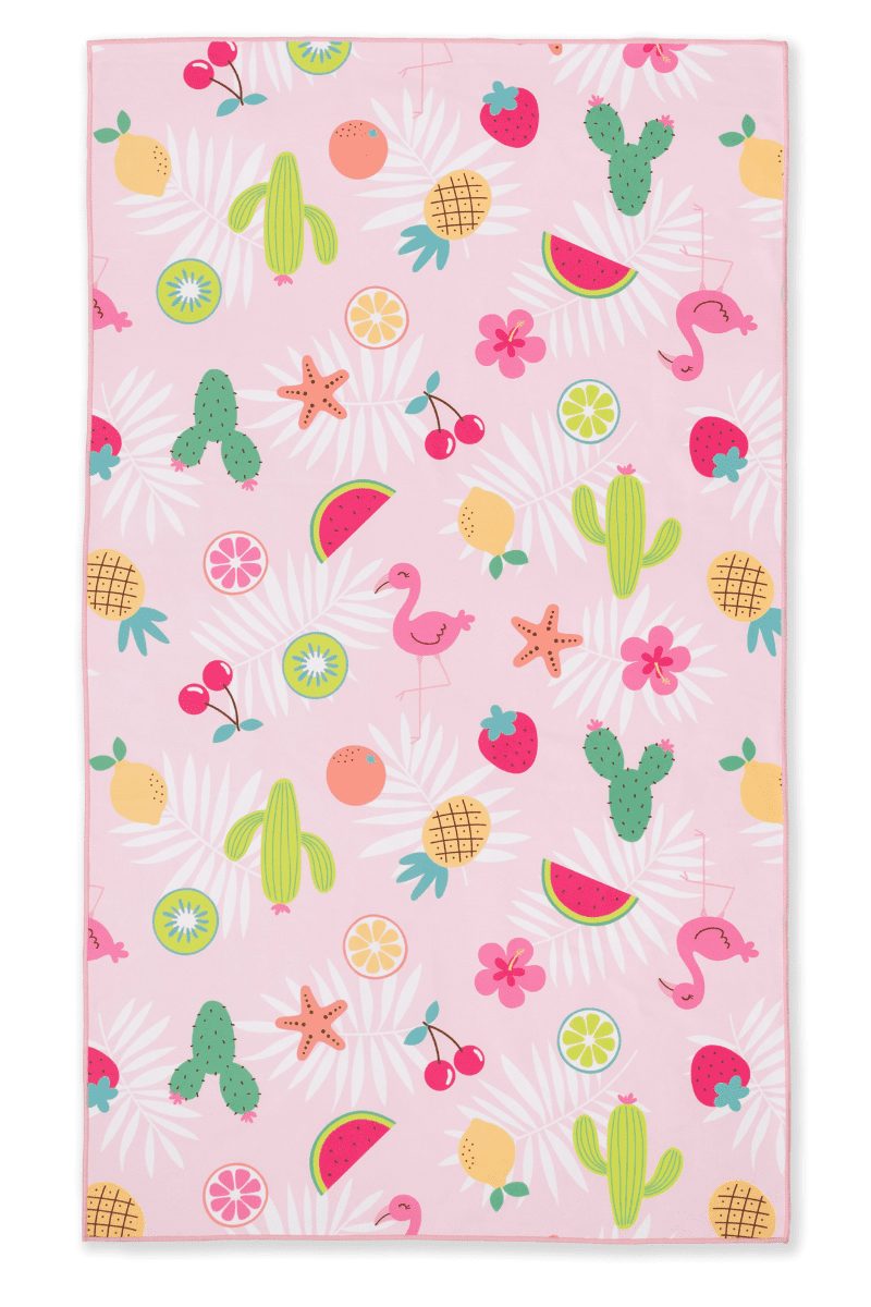 Pinky kids beach towel